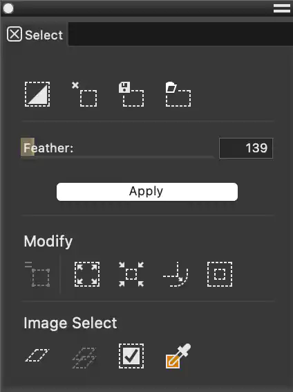 Improved! Access to Selection controls