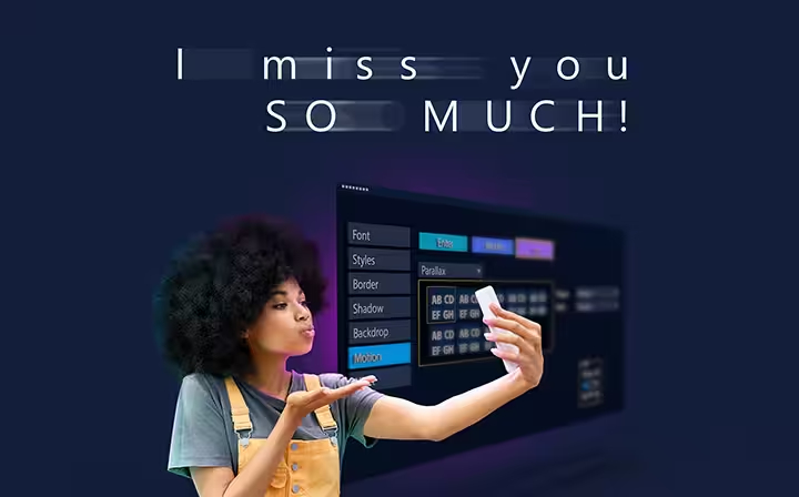 Title editing features and effects