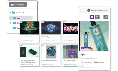 Managing cloud files and collaboration in CorelDRAW