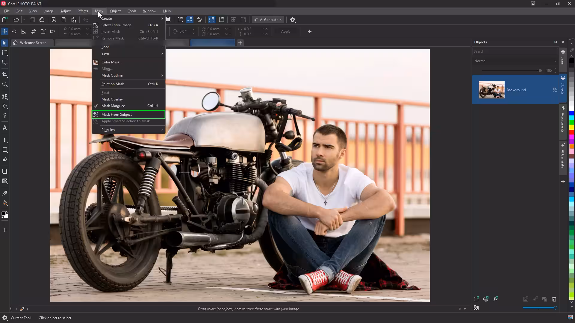 Create original visuals with AI Generate